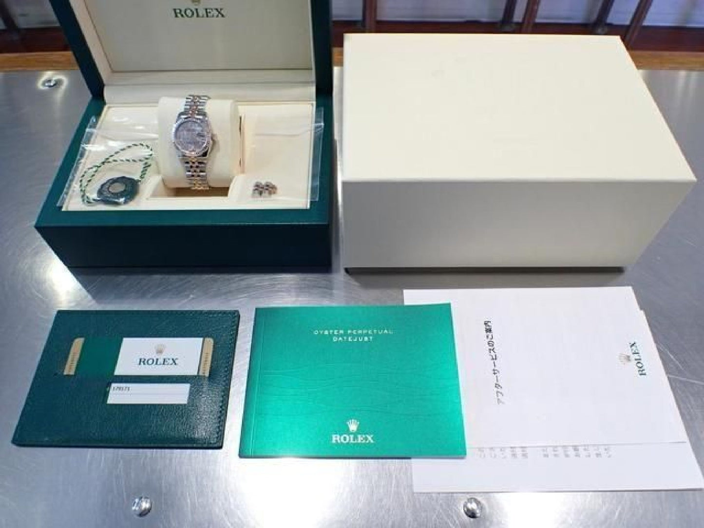ROLEX Datejust circle Flower VI diamond PG combination 179171NR '18 Mens 191598911 hannari-shop