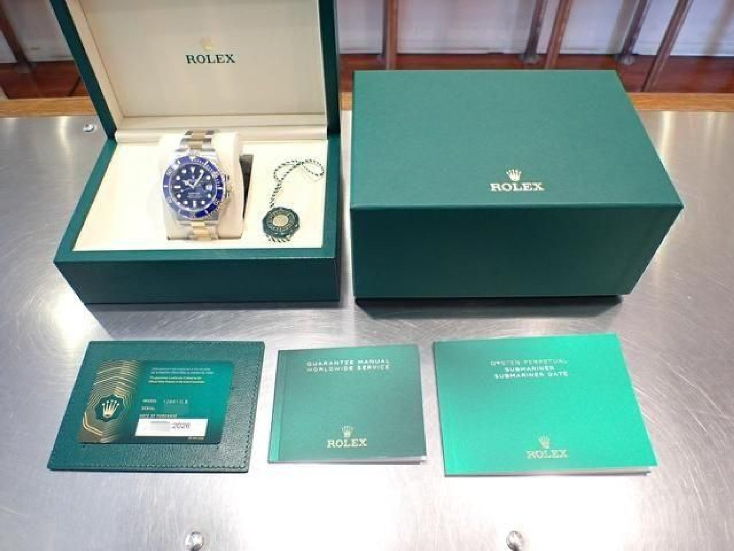 ROLEX Submariner date SS xYG combination blue 126613LB '26 Mens 191615794 hannari-shop