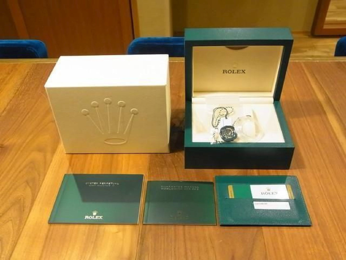 ROLEX GMT MasterII blauwe zwarte bezel 116710BLNR Oyster Bracelet beschermzegel ongebruikt Heren 191616105 hannari-shop