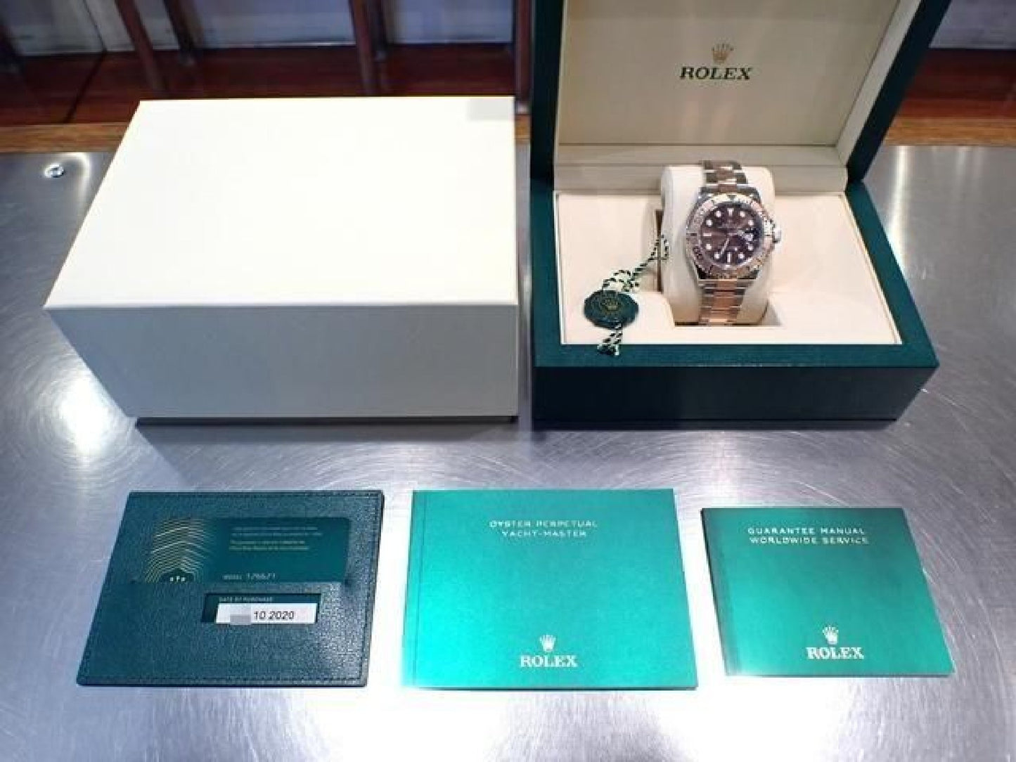 ROLEX YACHT-MASTER 40 SS x Everose Goud combinatie Chocolade Wijzerplaat Ref.126621 '20 Heren 191679390 hannari-shop