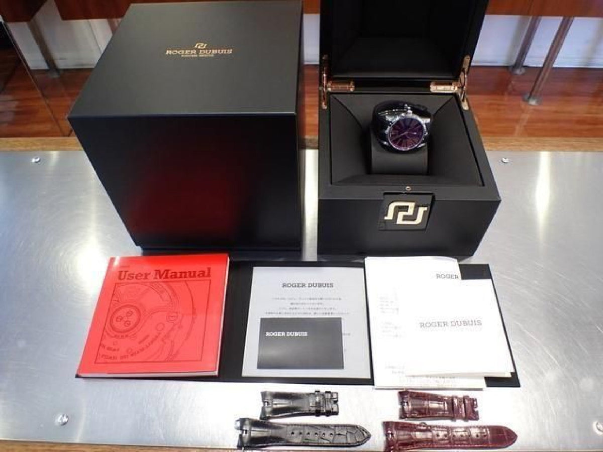 ROGER DUBUIS Excalibur42 SS paarse wijzerplaat authentieke goederen '21 Heren 193833104 hannari-shop