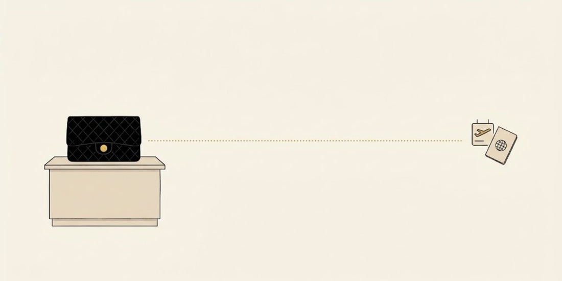 The rules change. The turn-lock doesn't. — a vintage CHANEL turn-lock bag