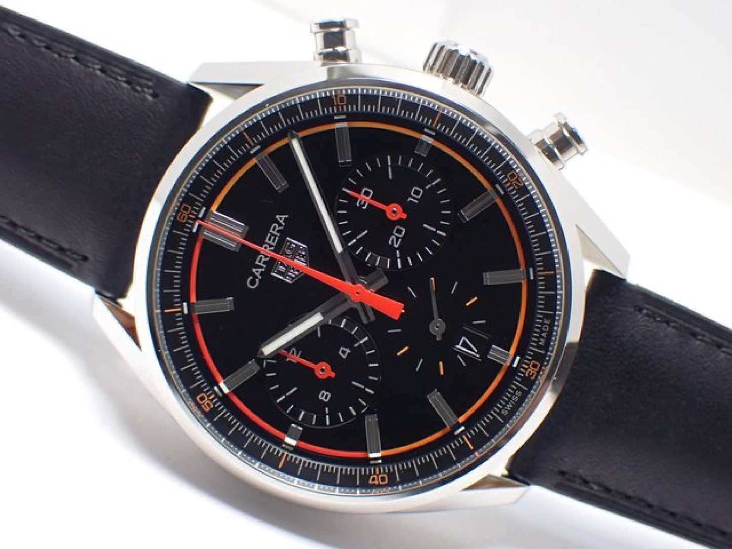 TAG HEUER Carrera Calibre02 Chronograaf oranje gradatie Origineel heren 174751870 hannari-shop