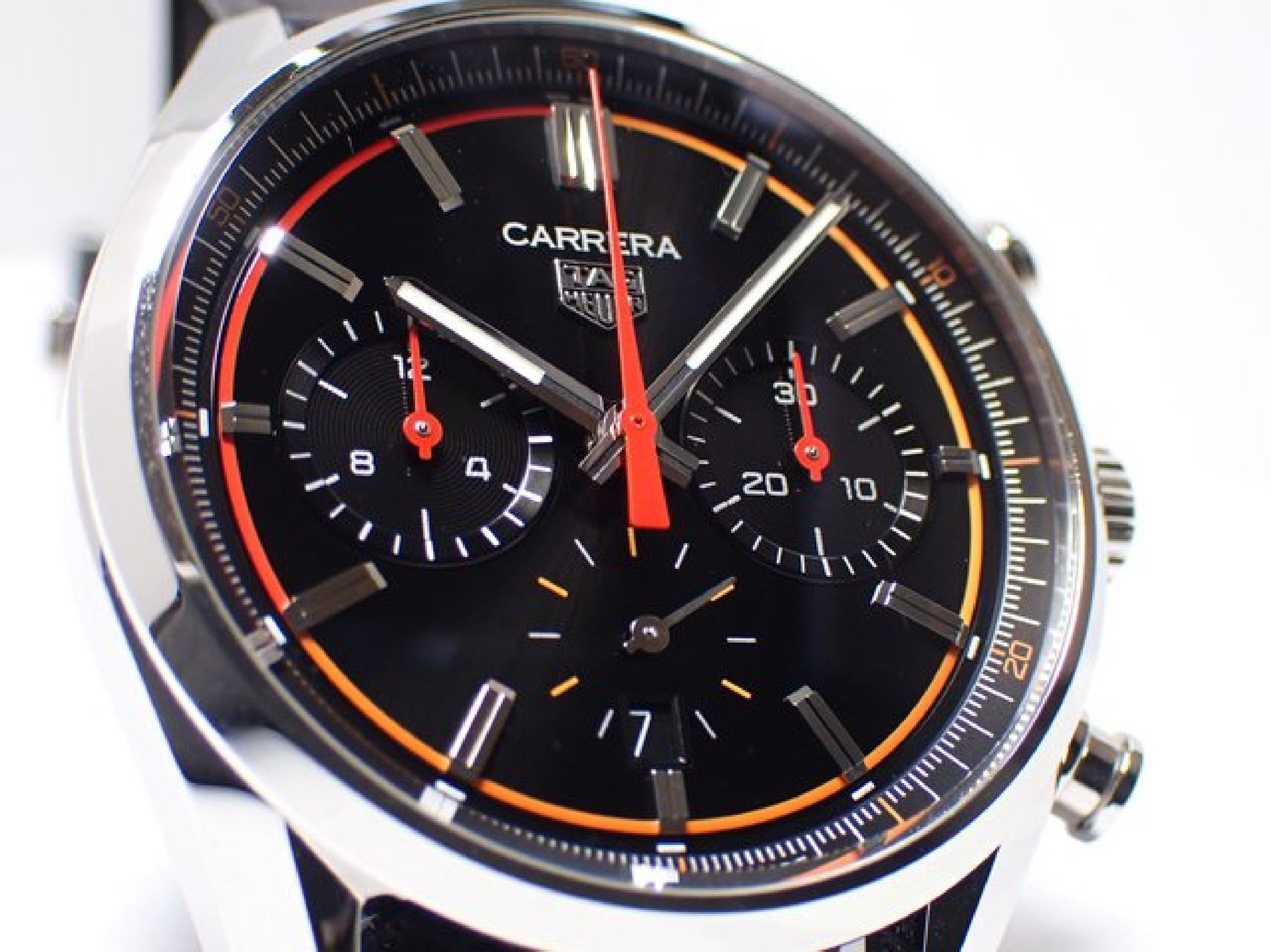 TAG HEUER Carrera Calibre02 Chronograaf oranje gradatie Origineel heren 174751870 hannari-shop