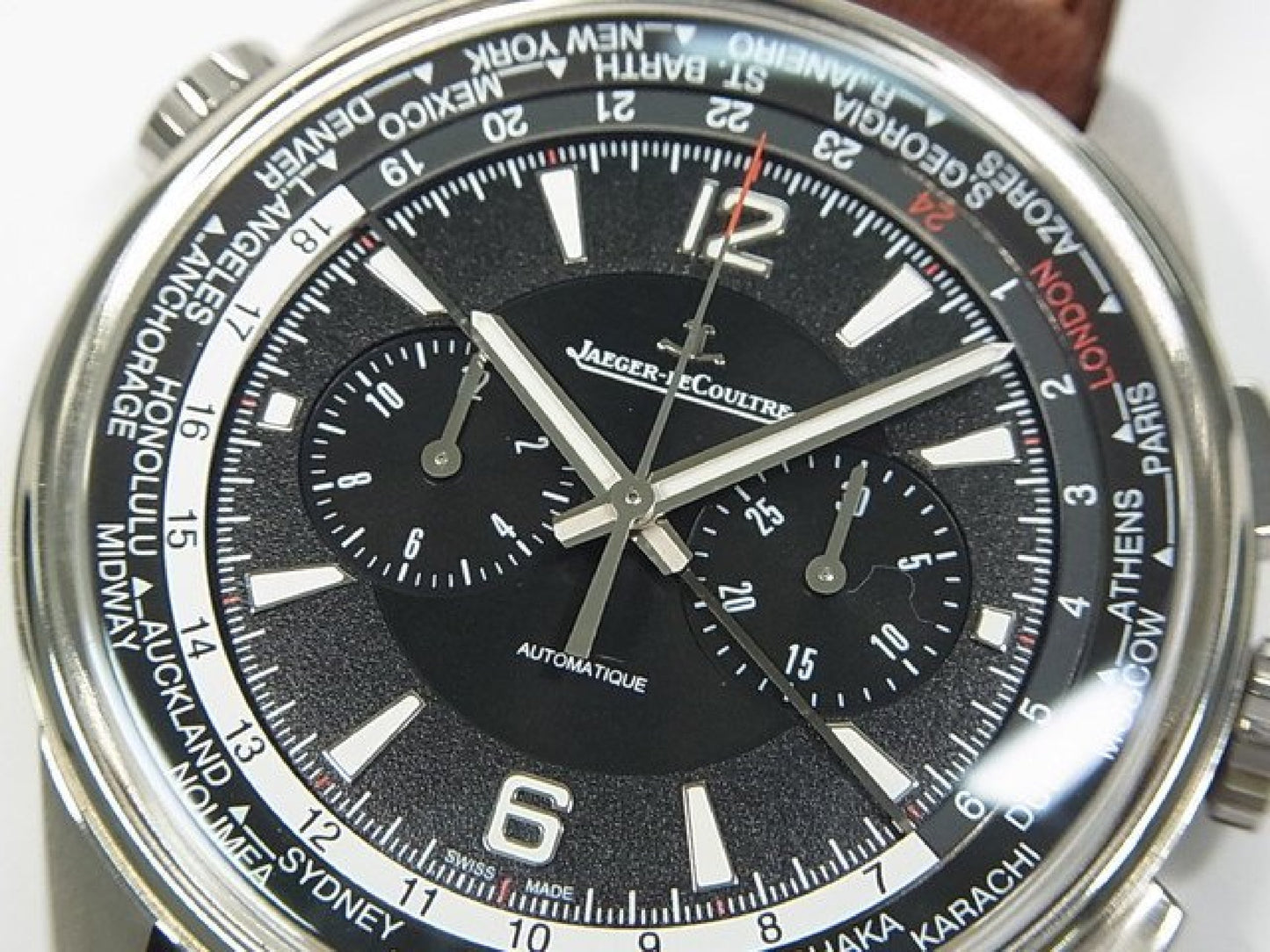 JAEGER LECOULTRE Polaris Chronograph WT Q905T471 Genuine goods Mens 182698326 hannari-shop