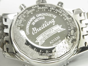 BREITLING Montbrillant Datora silver Dial A2133012/G518(A21330) Mens 182826335 hannari-shop