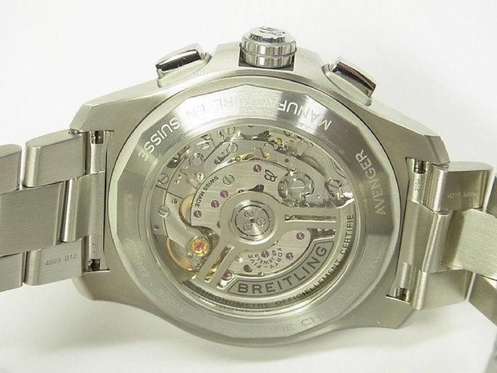 BREITLING Avenger B01 Chronograph 44 AB0147101A1A1 Mens 183047097 hannari-shop
