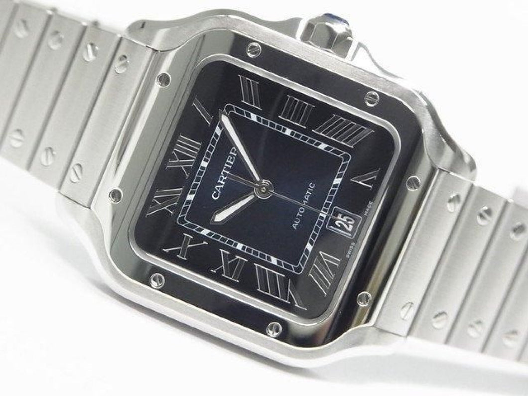 CARTIER Santos de  LM blue WSSA0030 Womens 184507750 hannari-shop