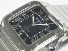 CARTIER Santos de  LM blue WSSA0030 Womens 184507750 hannari-shop
