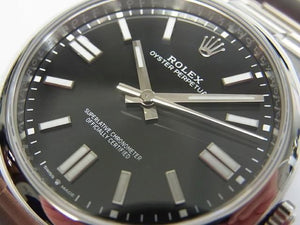 ROLEX Oyster PERPETUAL 41 black Ref.124300 Mens 185961554 hannari-shop