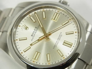 ROLEX Oyster PERPETUAL 41 silver 124300 '25 purchased Mens 186496810 hannari-shop