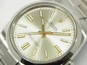 ROLEX Oyster PERPETUAL 41 silver 124300 '25 purchased Mens 186496810 hannari-shop
