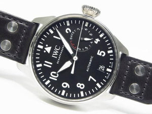 IWC large Pilot's watch 46 MM black IW501001 Mens 186654097 hannari-shop