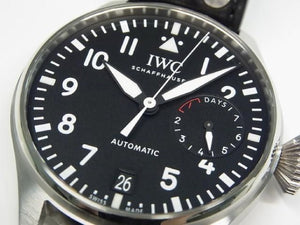 IWC large Pilot's watch 46 MM black IW501001 Mens 186654097 hannari-shop