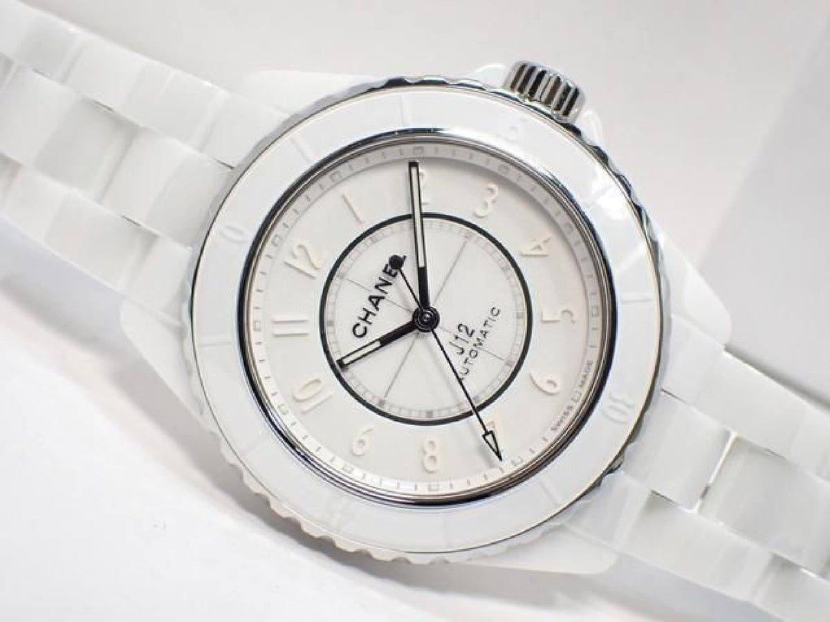 CHANEL J12 Phantom white ceramic 38 MM H6186 '21 Mens 187036743 hannari-shop