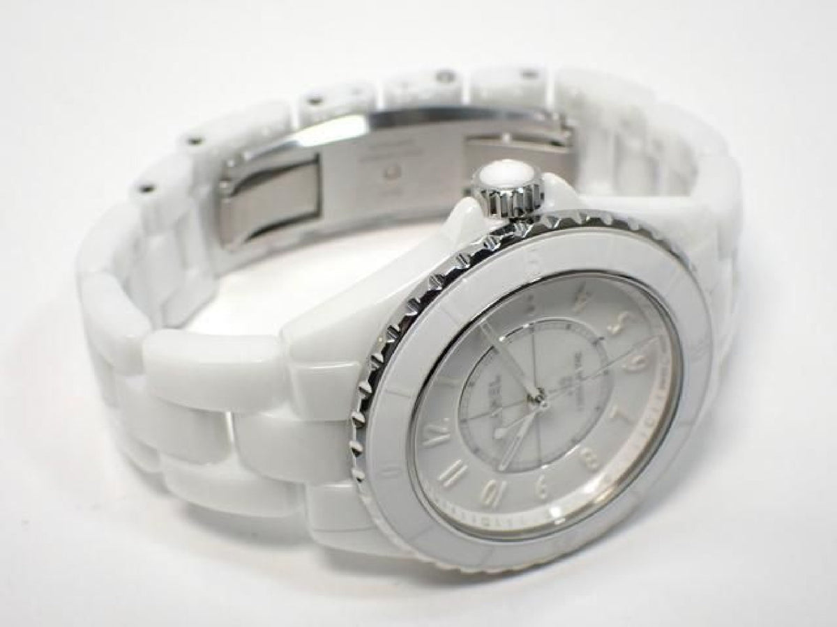 CHANEL J12 Phantom white ceramic 38 MM H6186 '21 Mens 187036743 hannari-shop