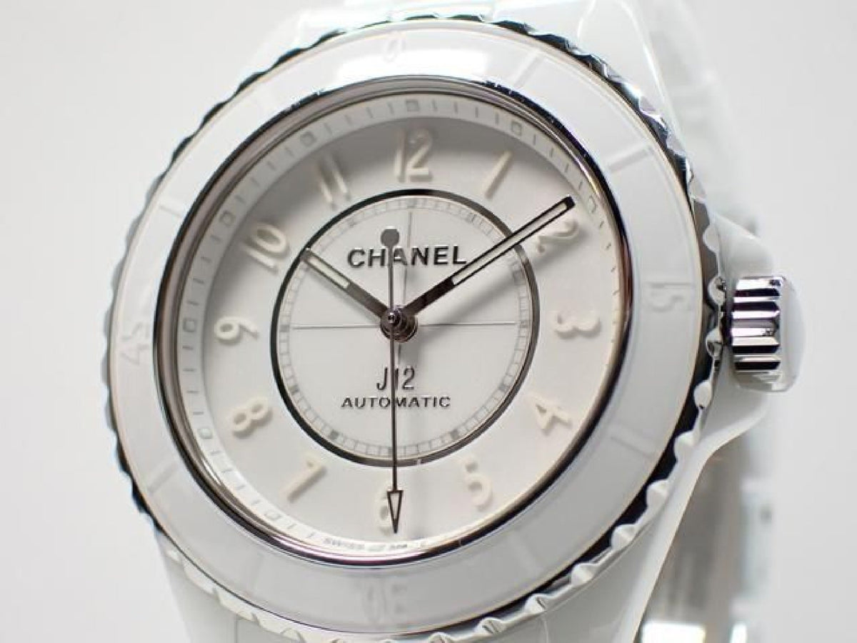 CHANEL J12 Phantom white ceramic 38 MM H6186 '21 Mens 187036743 hannari-shop