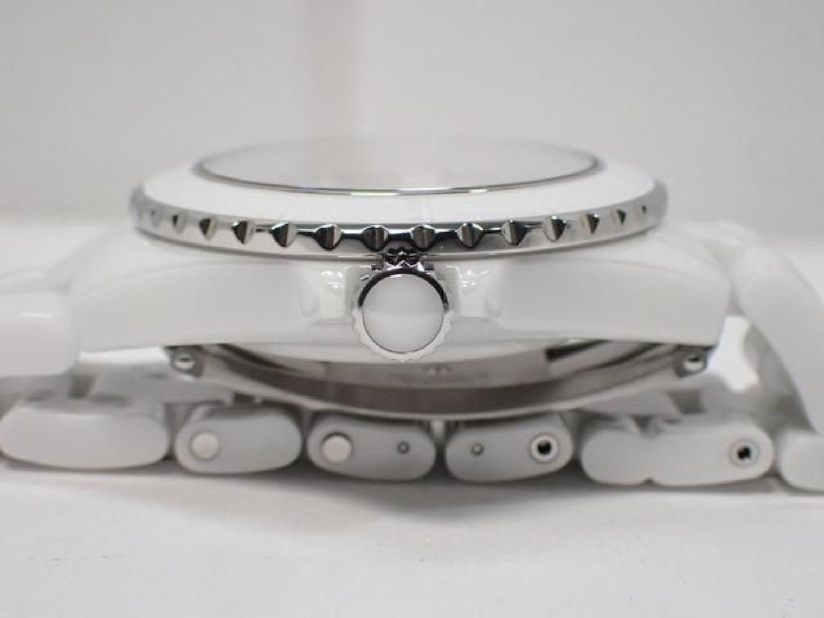 CHANEL J12 Phantom white ceramic 38 MM H6186 '21 Mens 187036743 hannari-shop