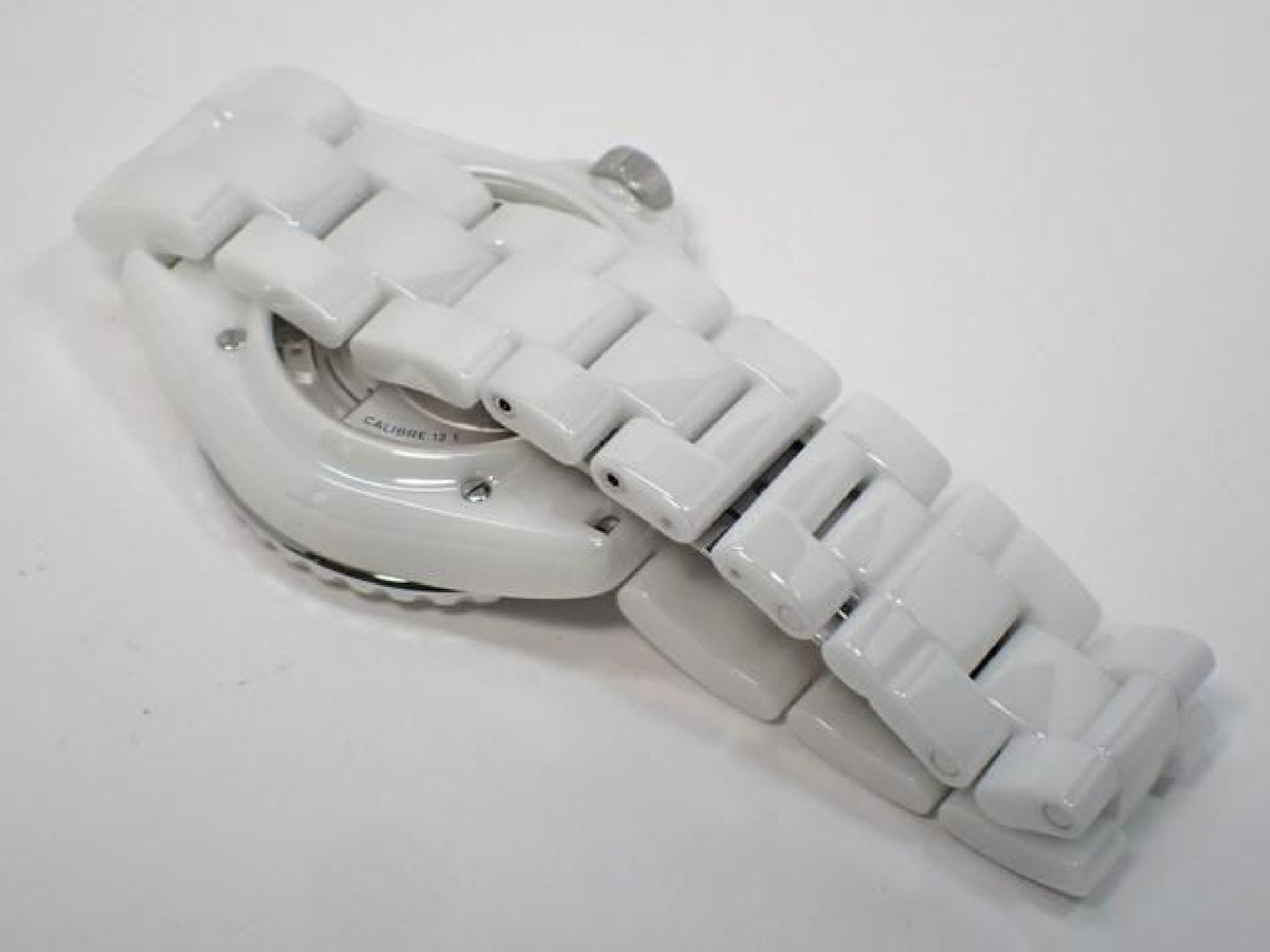 CHANEL J12 Phantom white ceramic 38 MM H6186 '21 Mens 187036743 hannari-shop