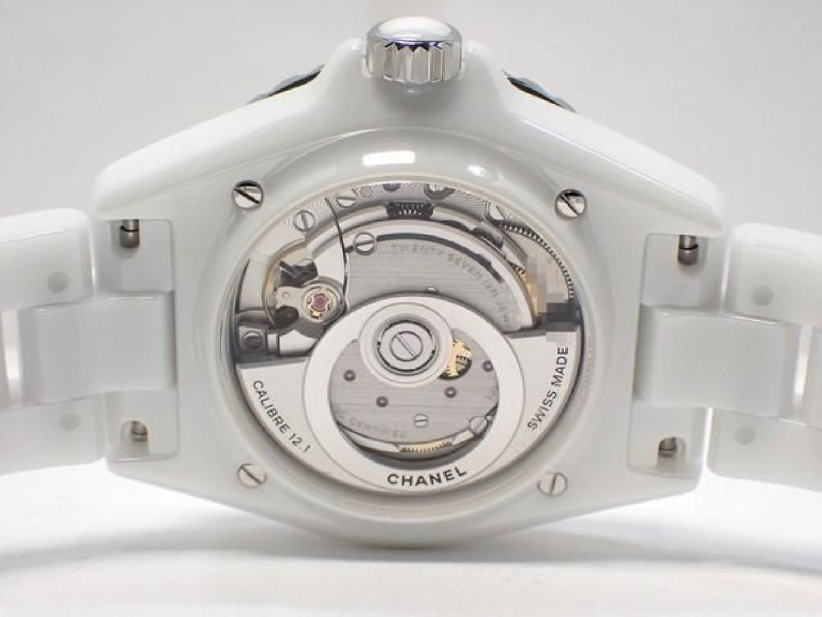 CHANEL J12 Phantom white ceramic 38 MM H6186 '21 Mens 187036743 hannari-shop