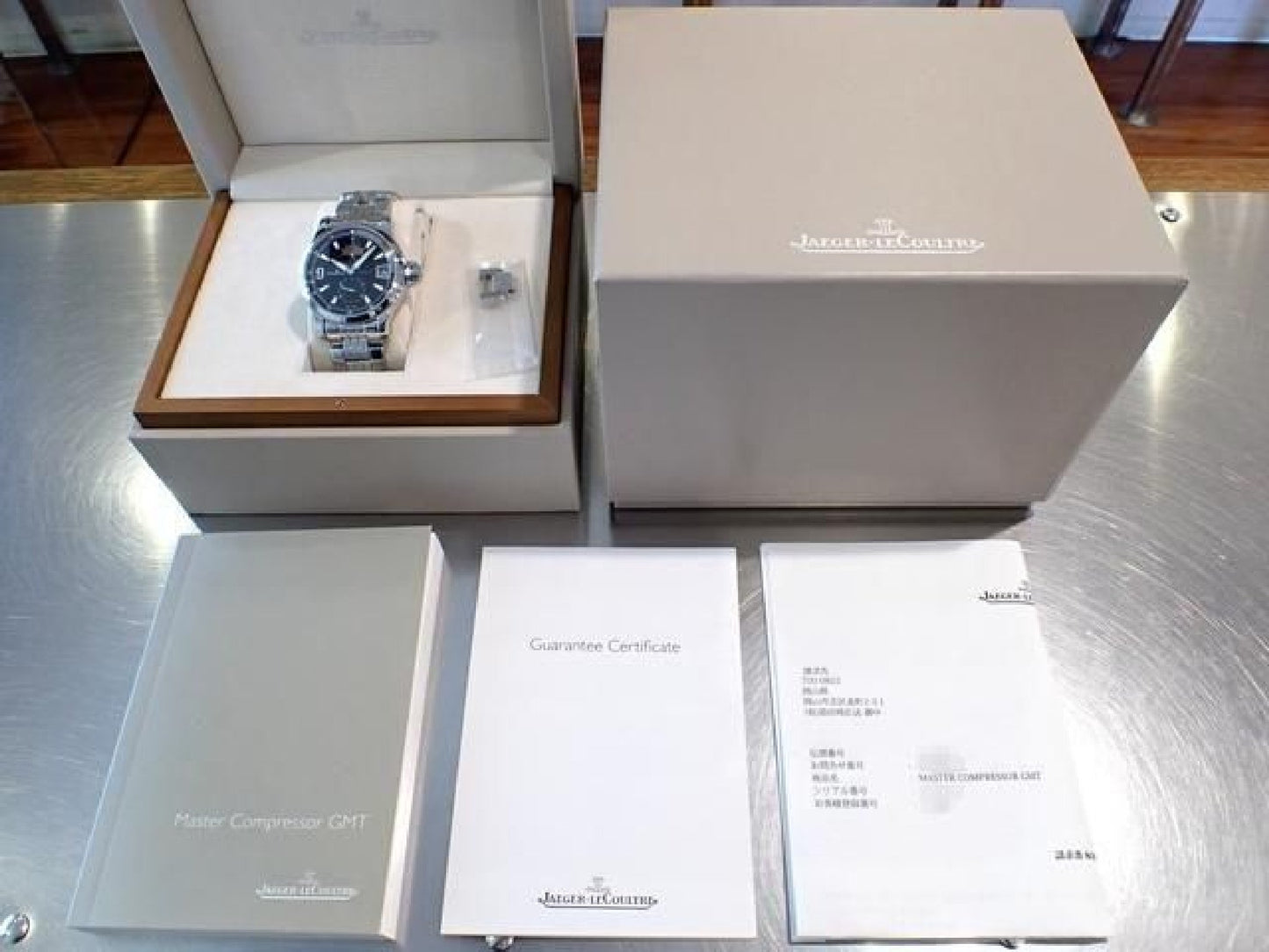 JAEGER LECOULTRE Master Compressor GMT Q1738171 '13 Heren 187949407 hannari-shop