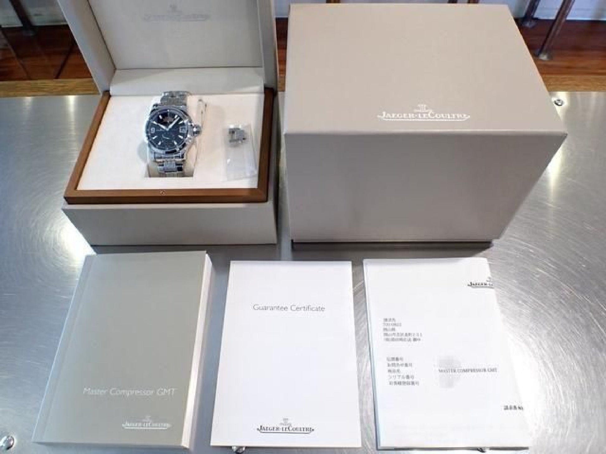 JAEGER LECOULTRE Master Compressor GMT Q1738171 '13 Heren 187949407 hannari-shop