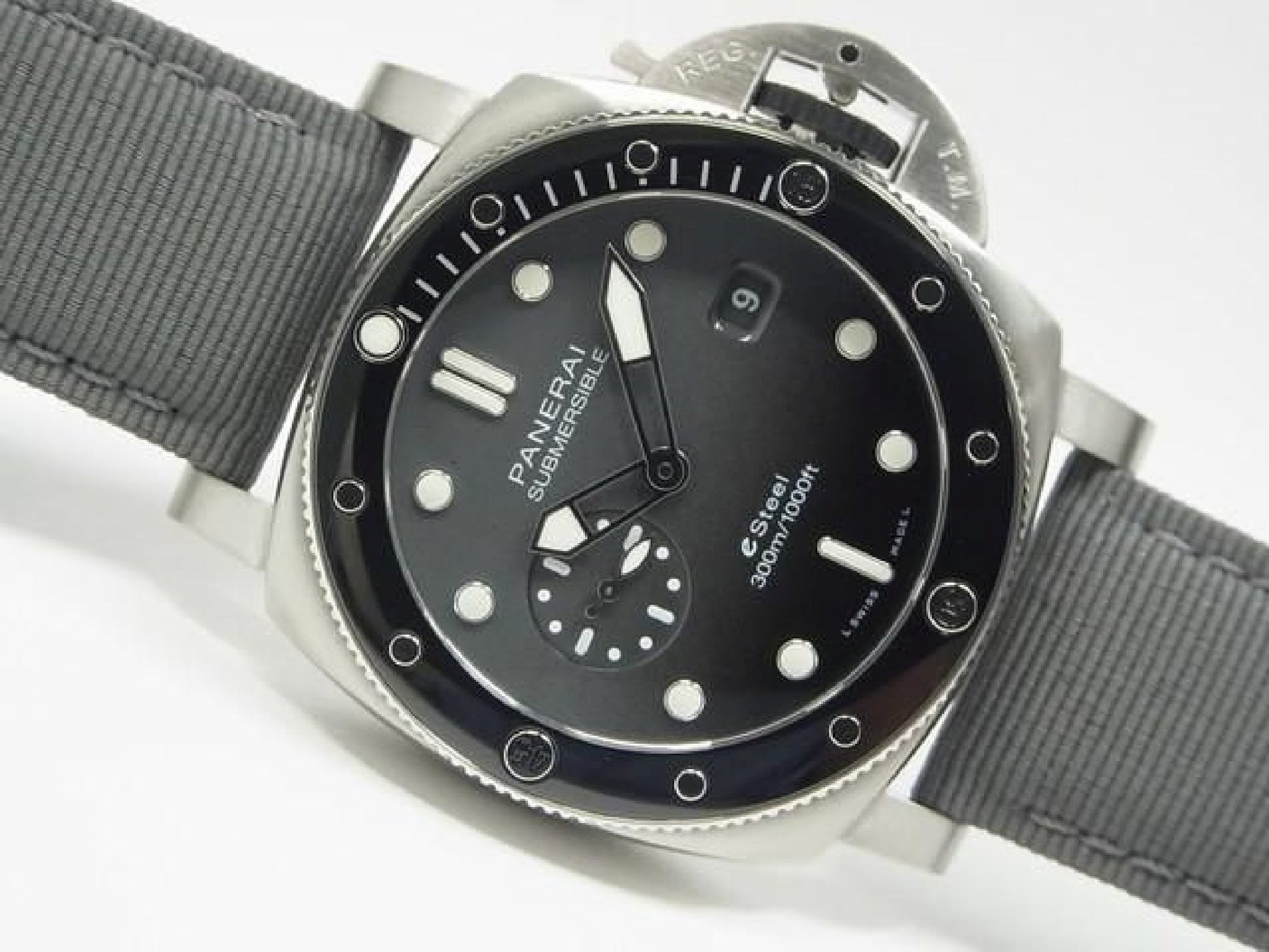 PANERAI Submersible Quaranta Quattro Grigio Roccia PAM01288 Heren 188575372 hannari-shop