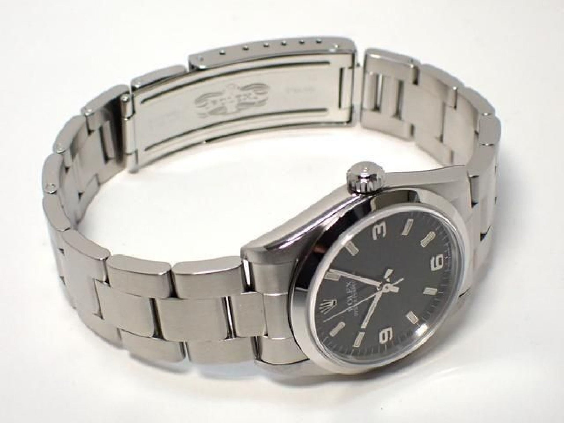 ROLEX Oyster PERPETUAL zwart3 6 9 67480 U-serie '98 Heren 189282561 hannari-shop