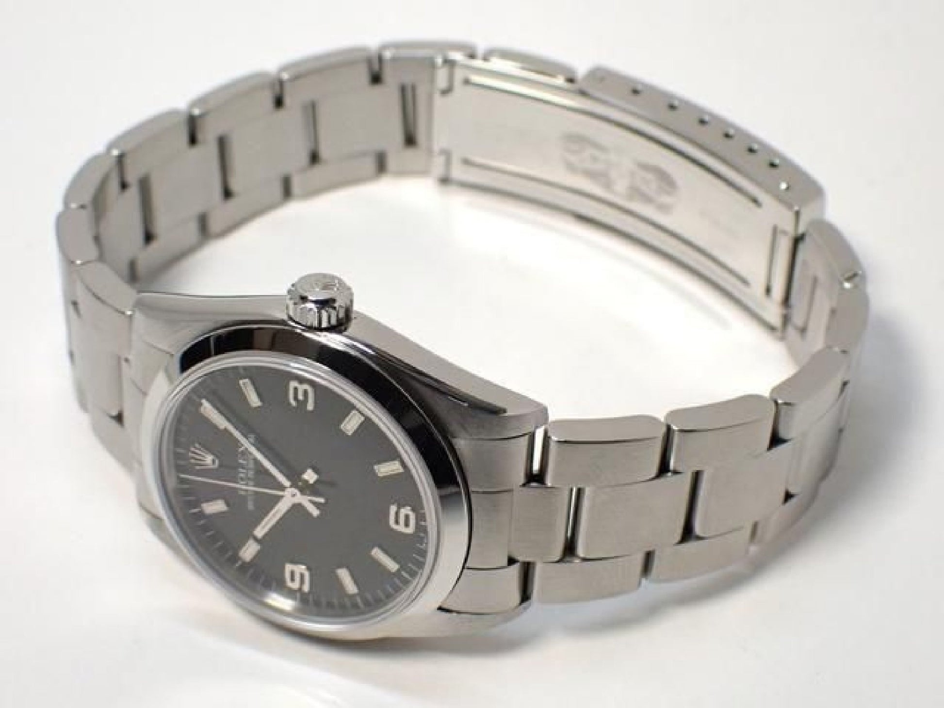 ROLEX Oyster PERPETUAL zwart3 6 9 67480 U-serie '98 Heren 189282561 hannari-shop