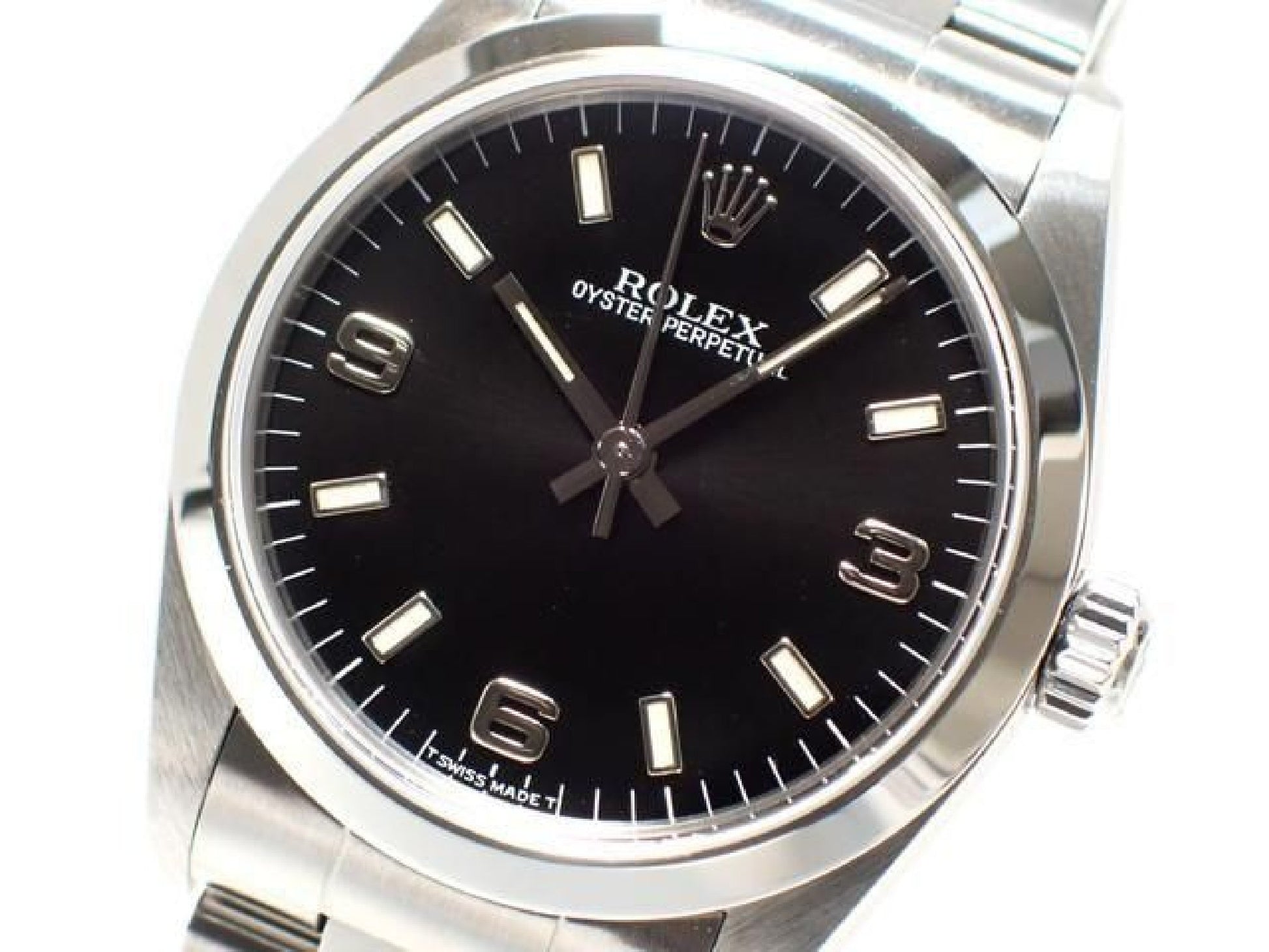 ROLEX Oyster PERPETUAL zwart3 6 9 67480 U-serie '98 Heren 189282561 hannari-shop