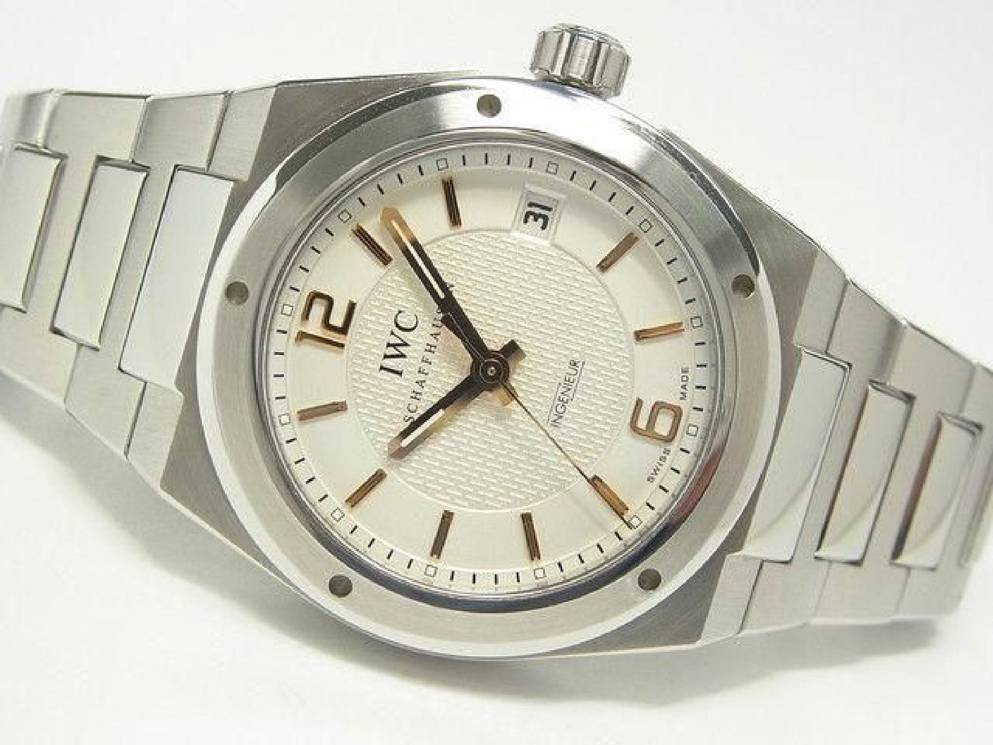 IWC Ingenieur Automatic 40 MM zilver IW322801 saffierglas achterkant heren 189299441 hannari-shop