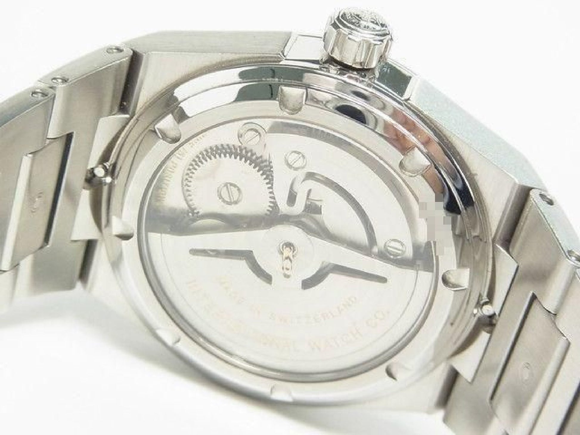IWC Ingenieur Automatic 40 MM zilver IW322801 saffierglas achterkant heren 189299441 hannari-shop