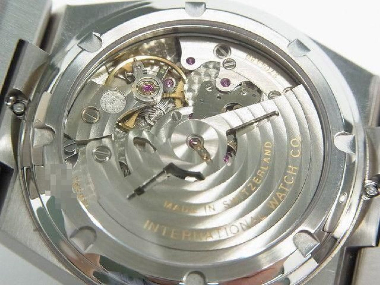 IWC Ingenieur Automatic 40 MM zilver IW322801 saffierglas achterkant heren 189299441 hannari-shop