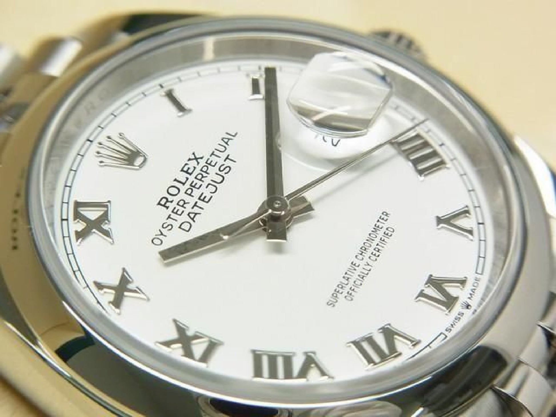 ROLEX Datejust 36 wit Romeins 126200 '21 gekocht Heren 190821862 hannari-shop