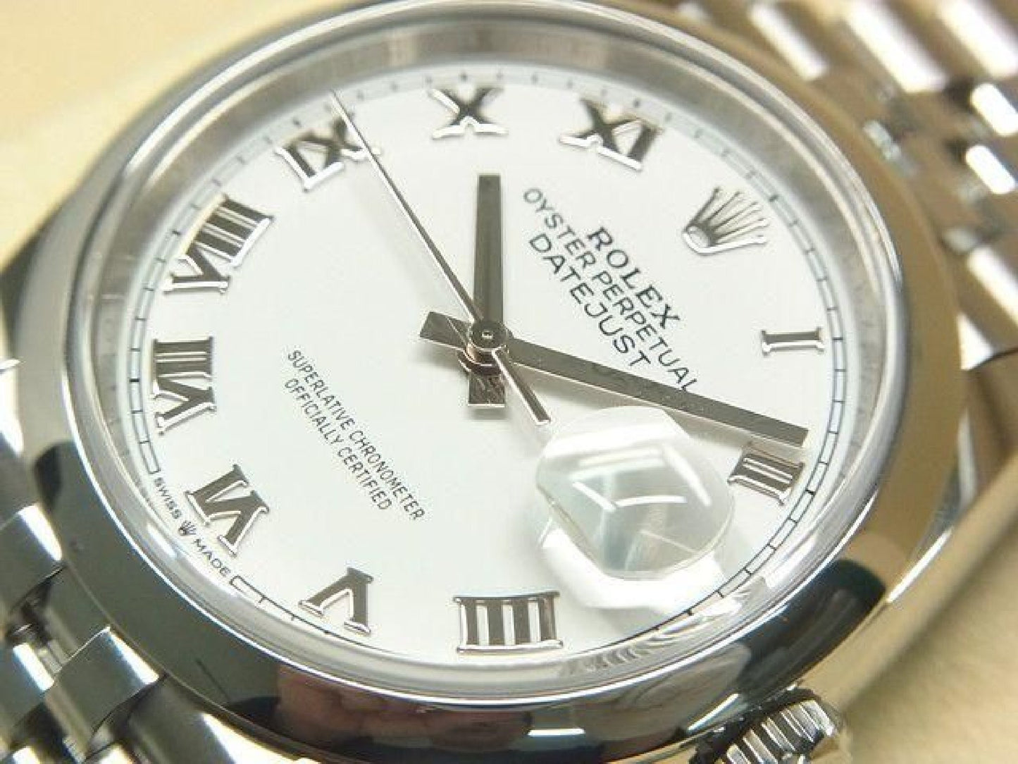 ROLEX Datejust 36 wit Romeins 126200 '21 gekocht Heren 190821862 hannari-shop