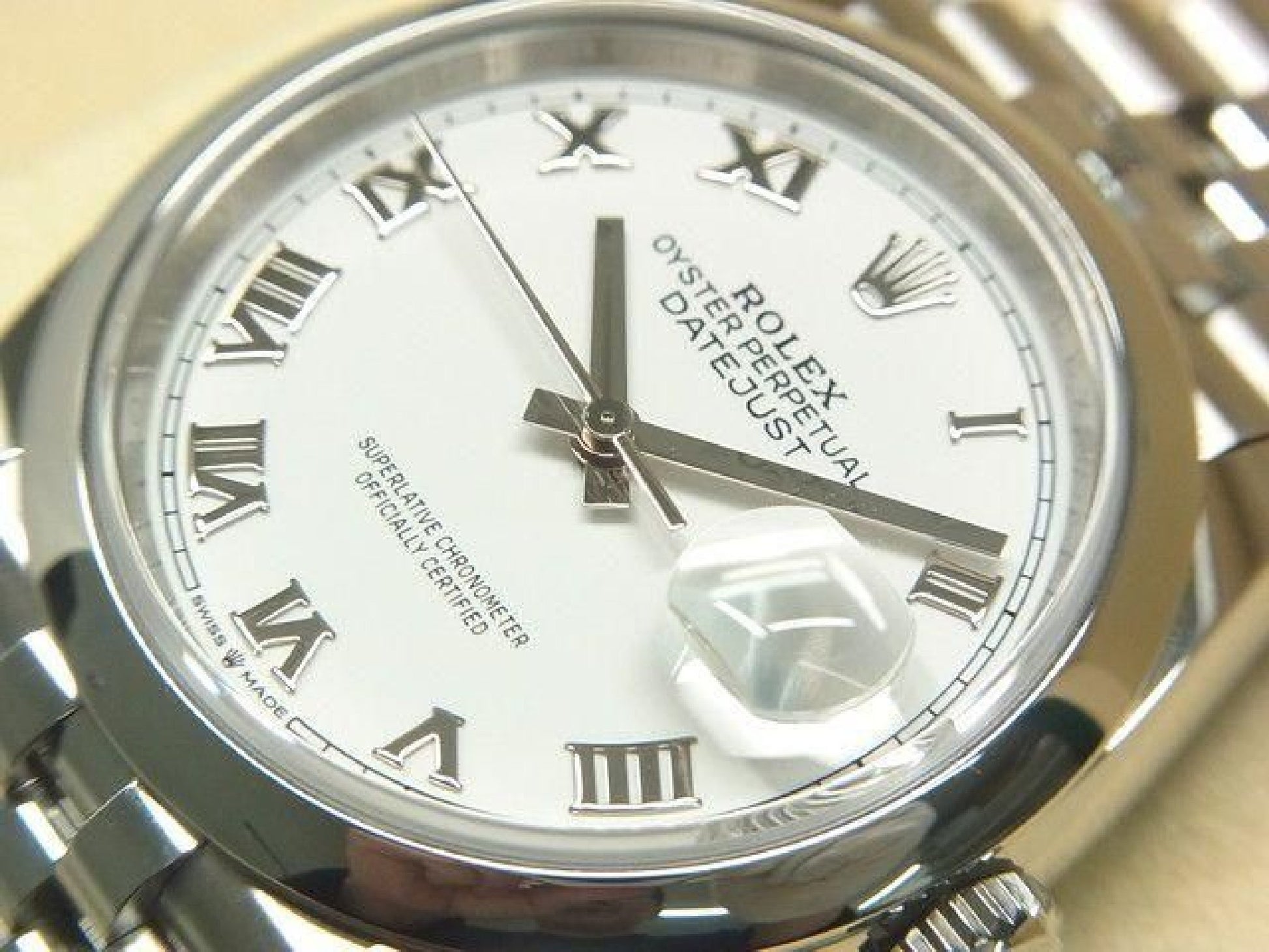 ROLEX Datejust 36 wit Romeins 126200 '21 gekocht Heren 190821862 hannari-shop