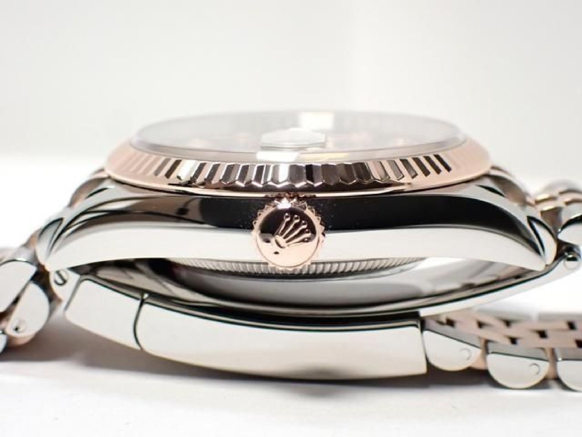 ROLEX Datejust36 zwarte wijzerplaat 10P diamant Jubilee armband '21 Heren 190961312 hannari-shop
