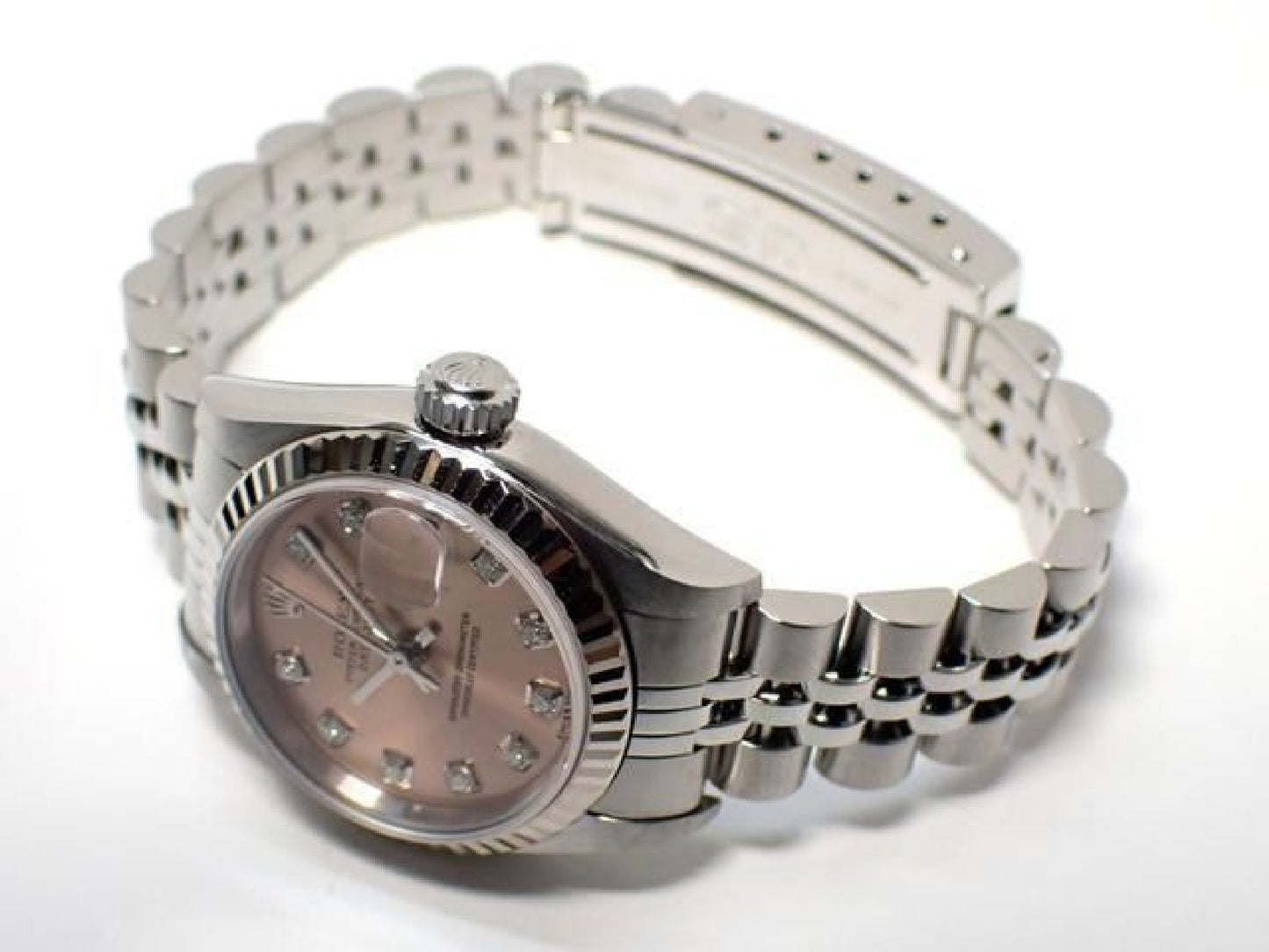 ROLEX Womens Datejust pink 10P diamond 79174G Y series Womens 191323140 hannari-shop