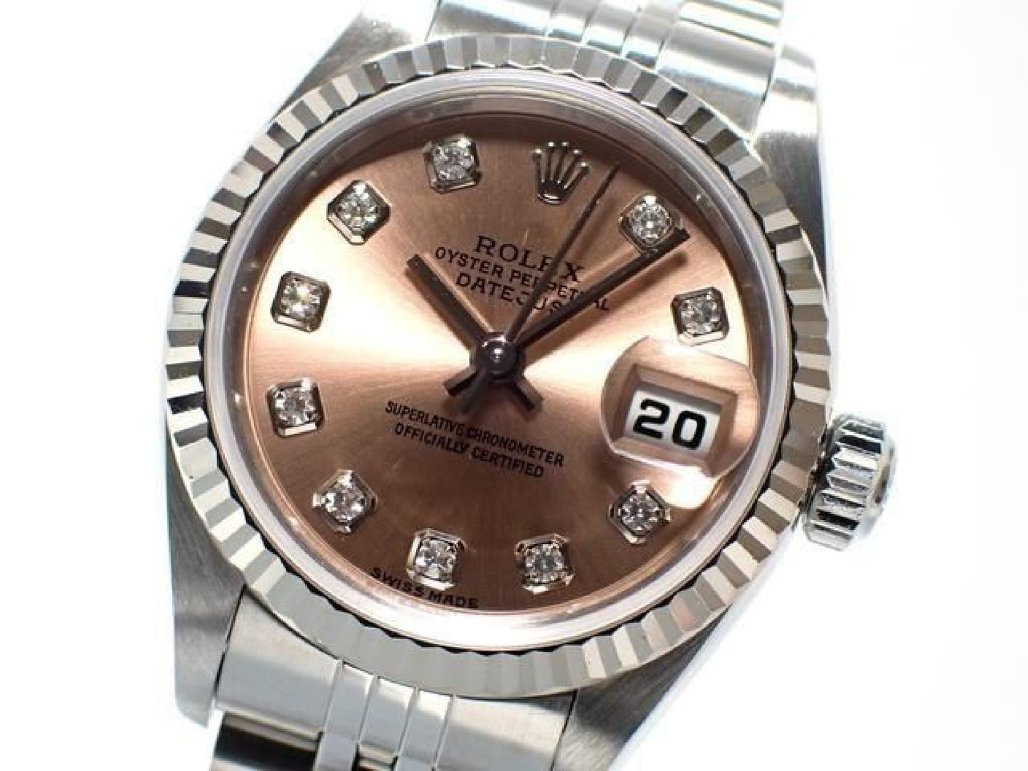 ROLEX Womens Datejust pink 10P diamond 79174G Y series Womens 191323140 hannari-shop