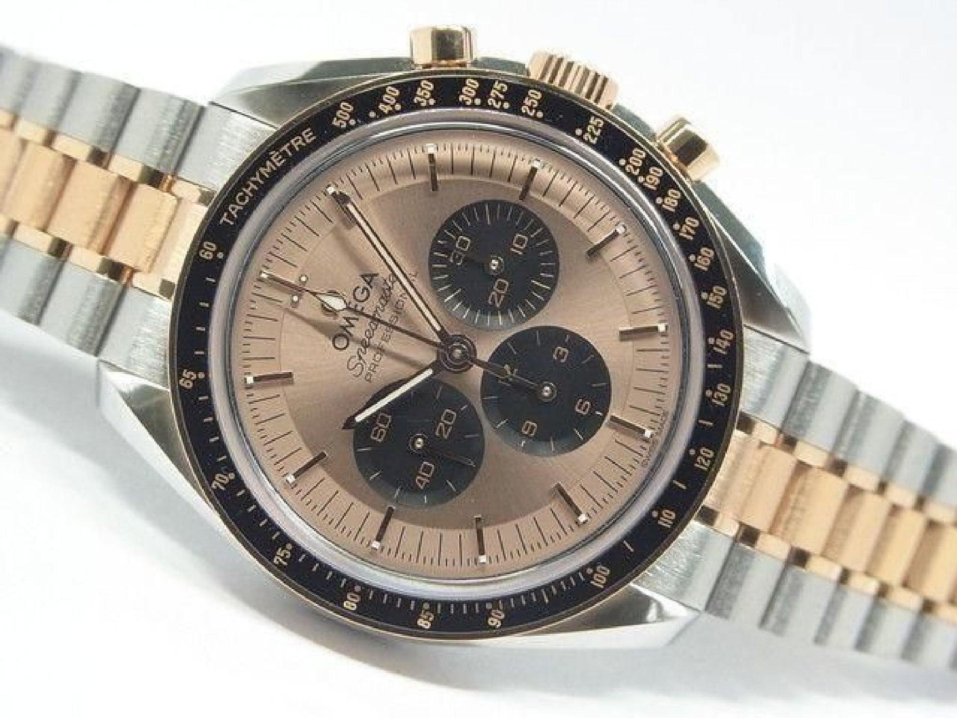 OMEGA Speedmaster moon watch Professional SS x Sedna gold Bracelet & rubber Mens 191397651 hannari-shop