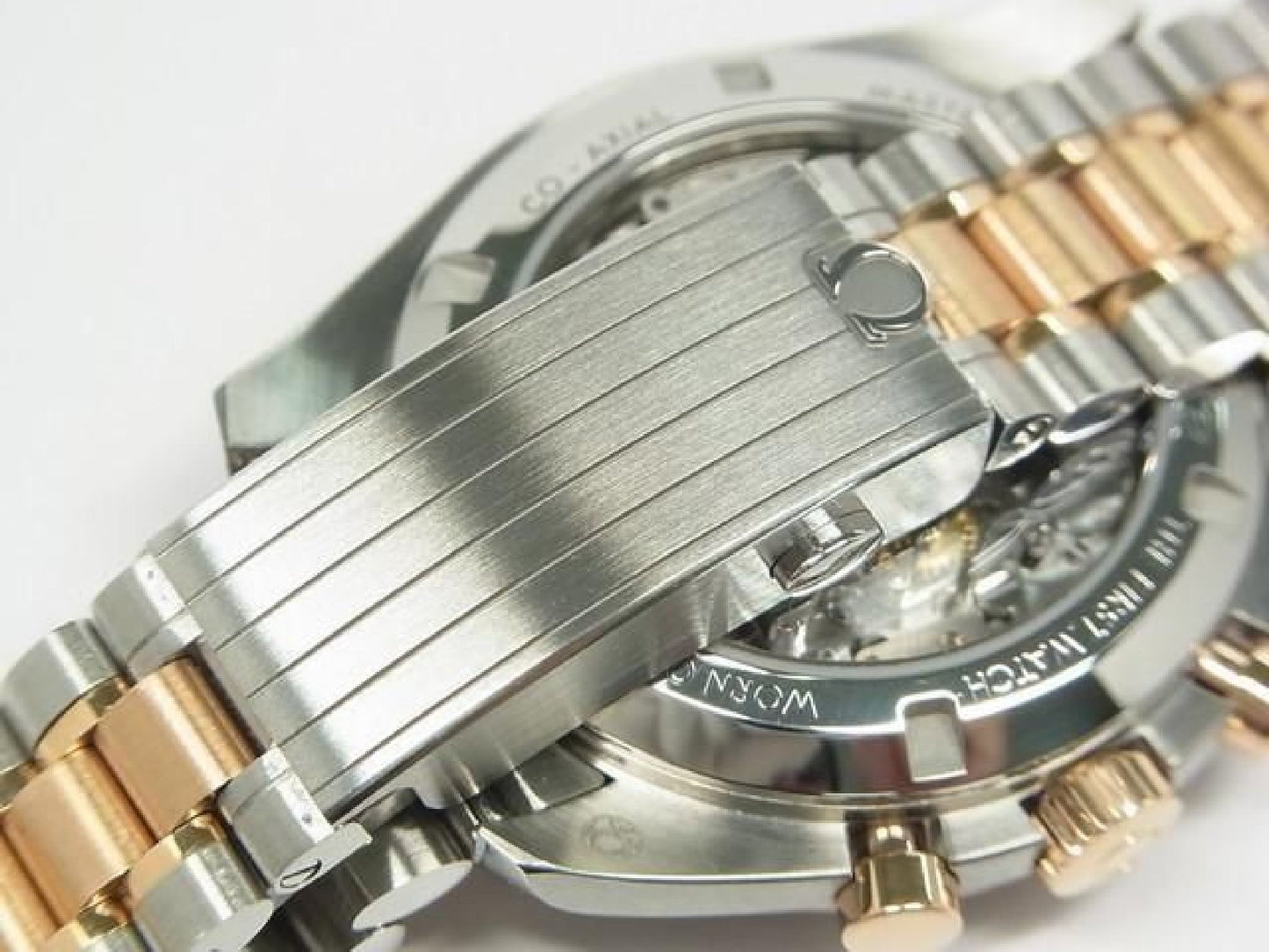 OMEGA Speedmaster moon watch Professional SS x Sedna gold Bracelet & rubber Mens 191397651 hannari-shop