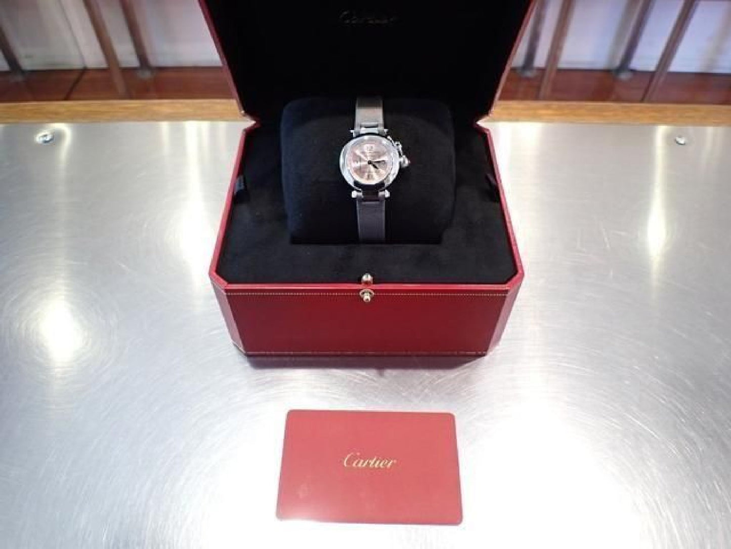 CARTIER Miss Pasha roze quartz W3140026 '19 Dames 191416931 hannari-shop