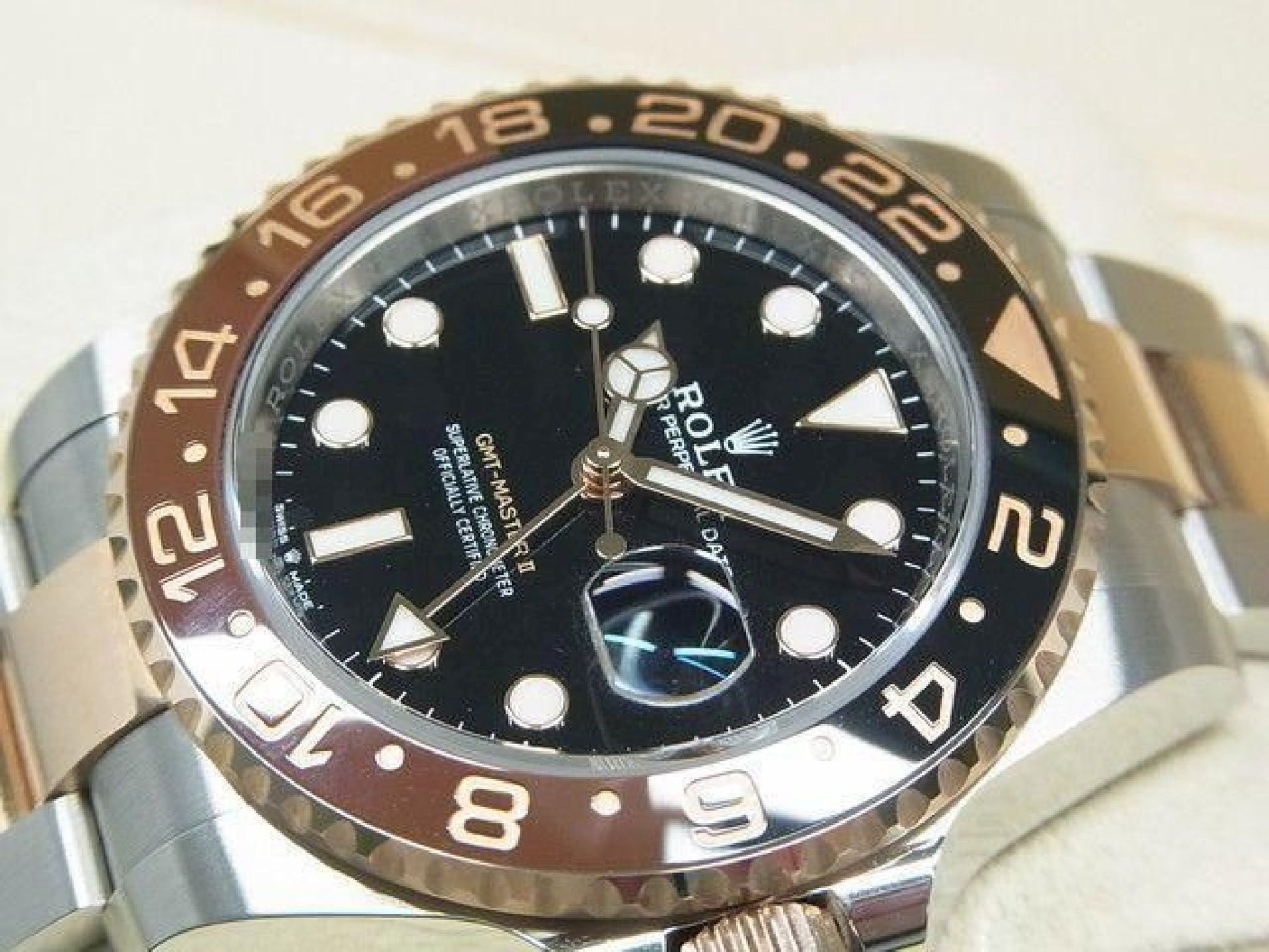 ROLEX GMT MasterII SS x Everose Gold 126711CHNR unused Mens 191418422 hannari-shop