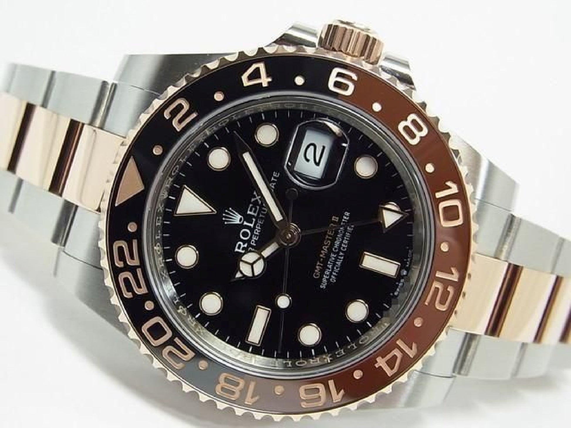 ROLEX GMT MasterII SS x Everose Gold 126711CHNR 25 gekocht Heren 191431369 hannari-shop