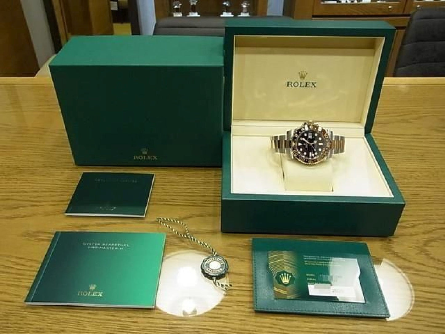 ROLEX GMT MasterII SS x Everose Gold 126711CHNR 25 gekocht Heren 191431369 hannari-shop