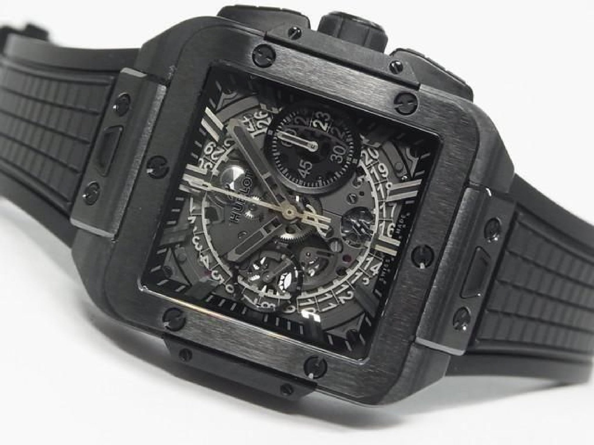 HUBLOT Square Bang Unico volledig zwart wereld250 lot gelimiteerd heren 191479219 hannari-shop