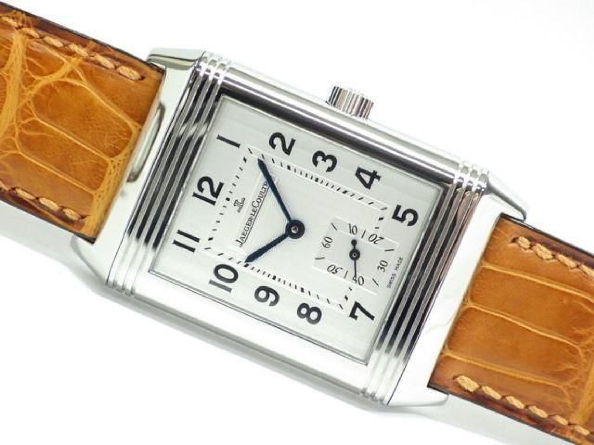 JAEGER LECOULTRE large Reverso silver Ref.Q2708410 Genuine goods Mens 191479534 hannari-shop