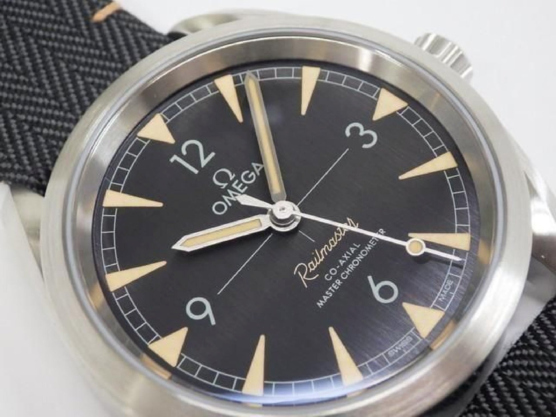 OMEGA SEA MASTER Railmaster Master Chrono meter 220.12.40.20.01.001 Mens 191492405 hannari-shop