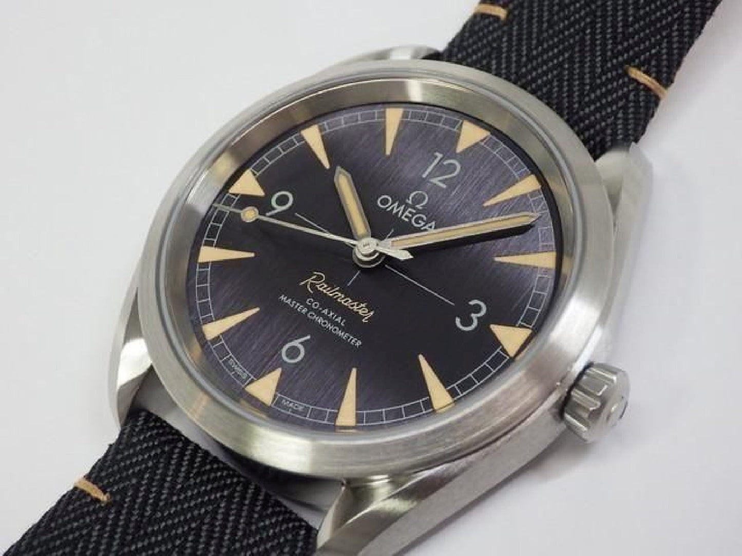 OMEGA SEA MASTER Railmaster Master Chrono meter 220.12.40.20.01.001 Mens 191492405 hannari-shop