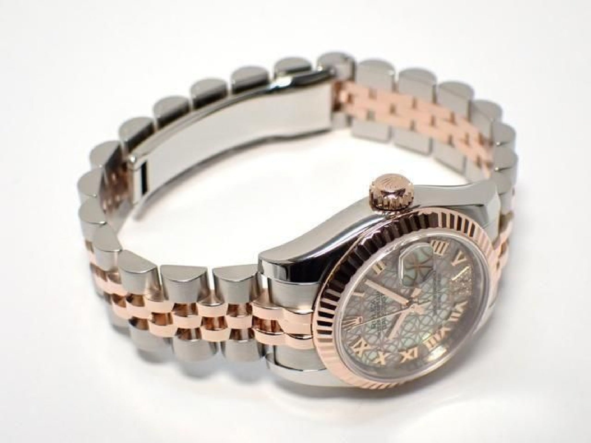 ROLEX Datejust circle Flower VI diamond PG combination 179171NR '18 Mens 191598911 hannari-shop